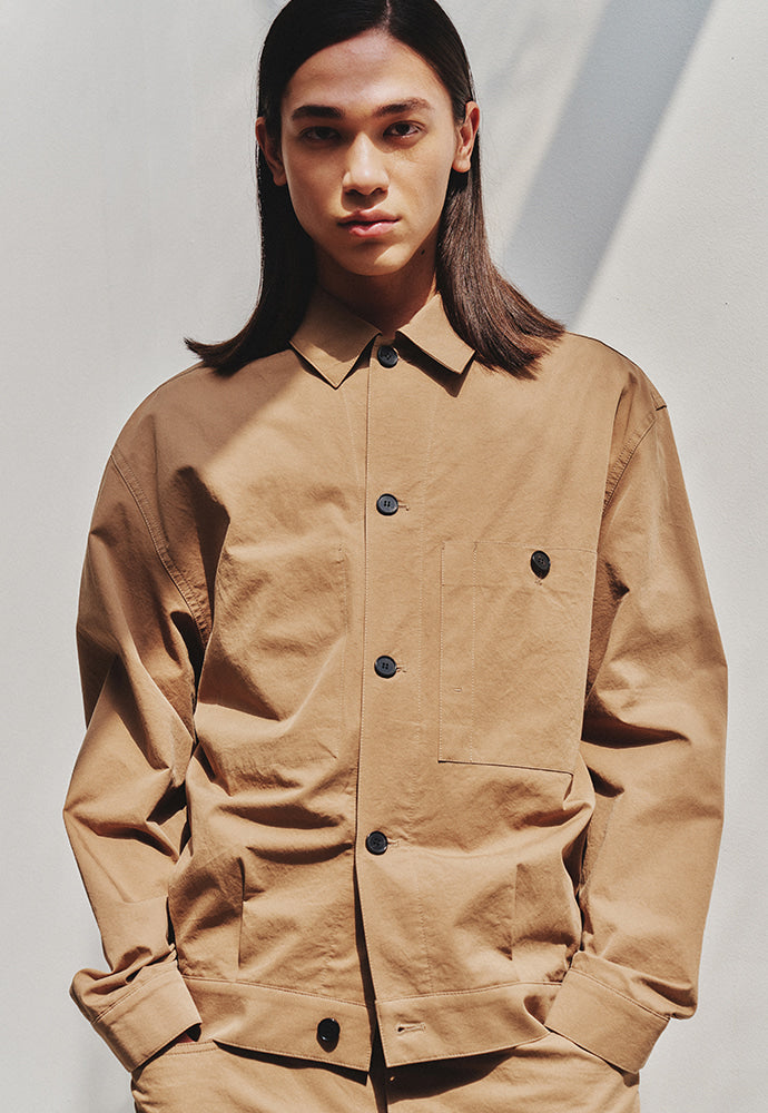 Art if acts - Cotton Trucker Jacket (Beige) product image 2 | TRAB K-Fashion Australia