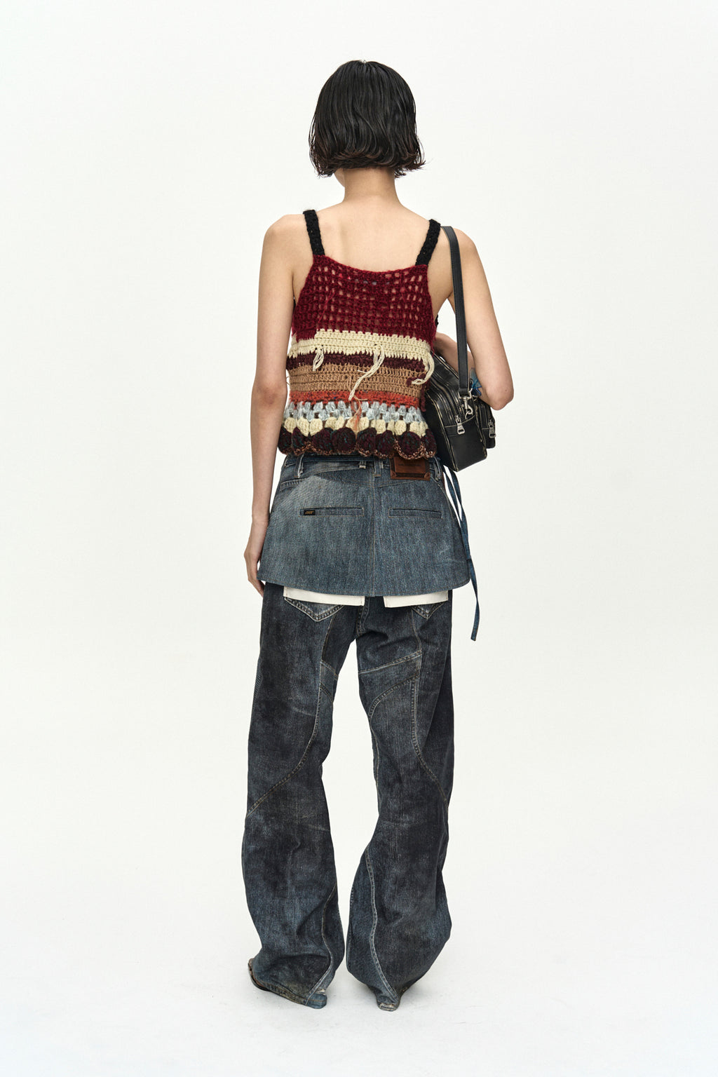 Andersson Bell - Upside-Down Printed Wrap Skirt (Mid Blue) product image 10 | TRAB K-Fashion Australia