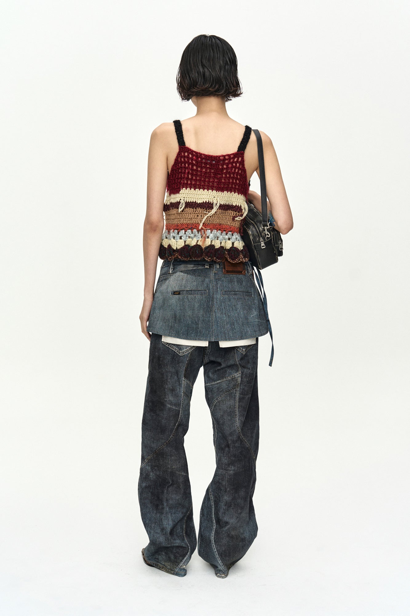 Andersson Bell - Upside-Down Printed Wrap Skirt (Mid Blue) product image 10 | TRAB K-Fashion Australia