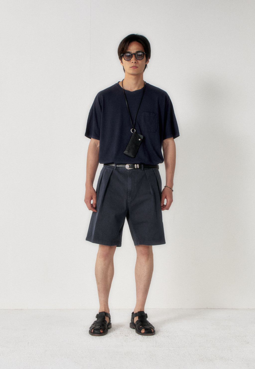 Art if acts - Washed Chino Shorts (Vintage Navy) product image 2 | TRAB K-Fashion Australia