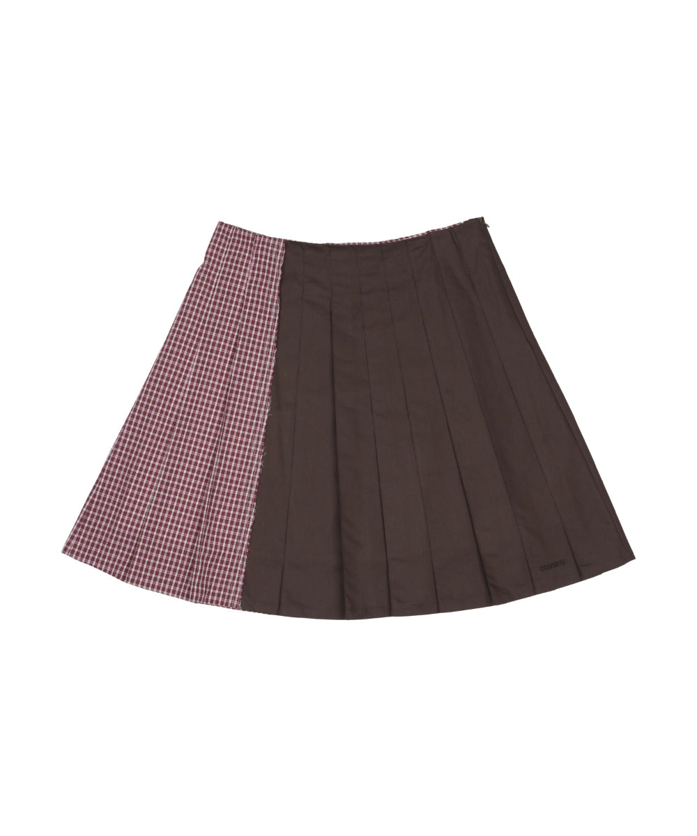 Coyseio - Triple Layer Pleated Skirt (Brown) product image 12 | TRAB K-Fashion Australia