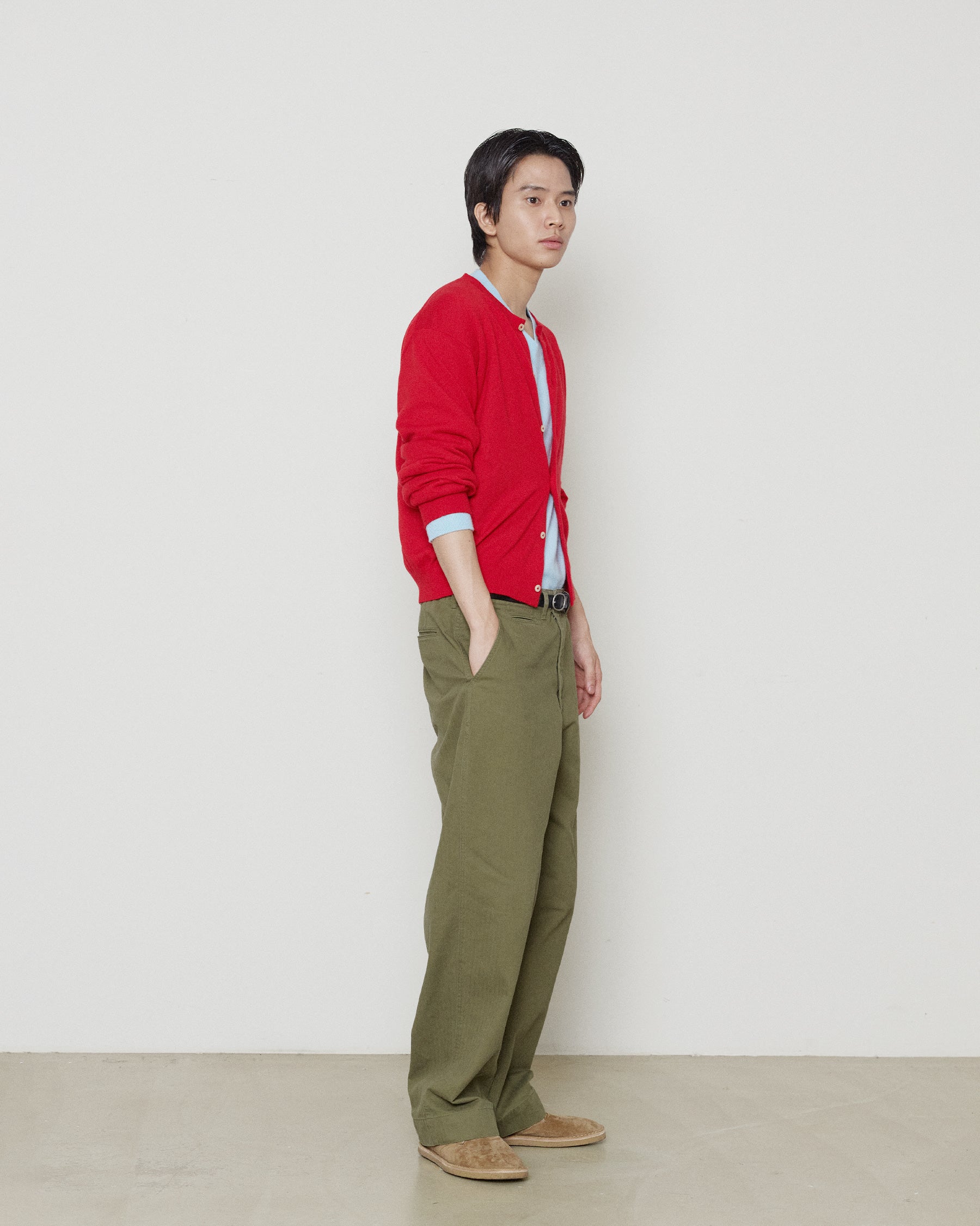 Brownyard - [Pre-Order – Ships August 19] Vintage Hbt Pants (Olive Grey) product image 3 | TRAB K-Fashion Australia