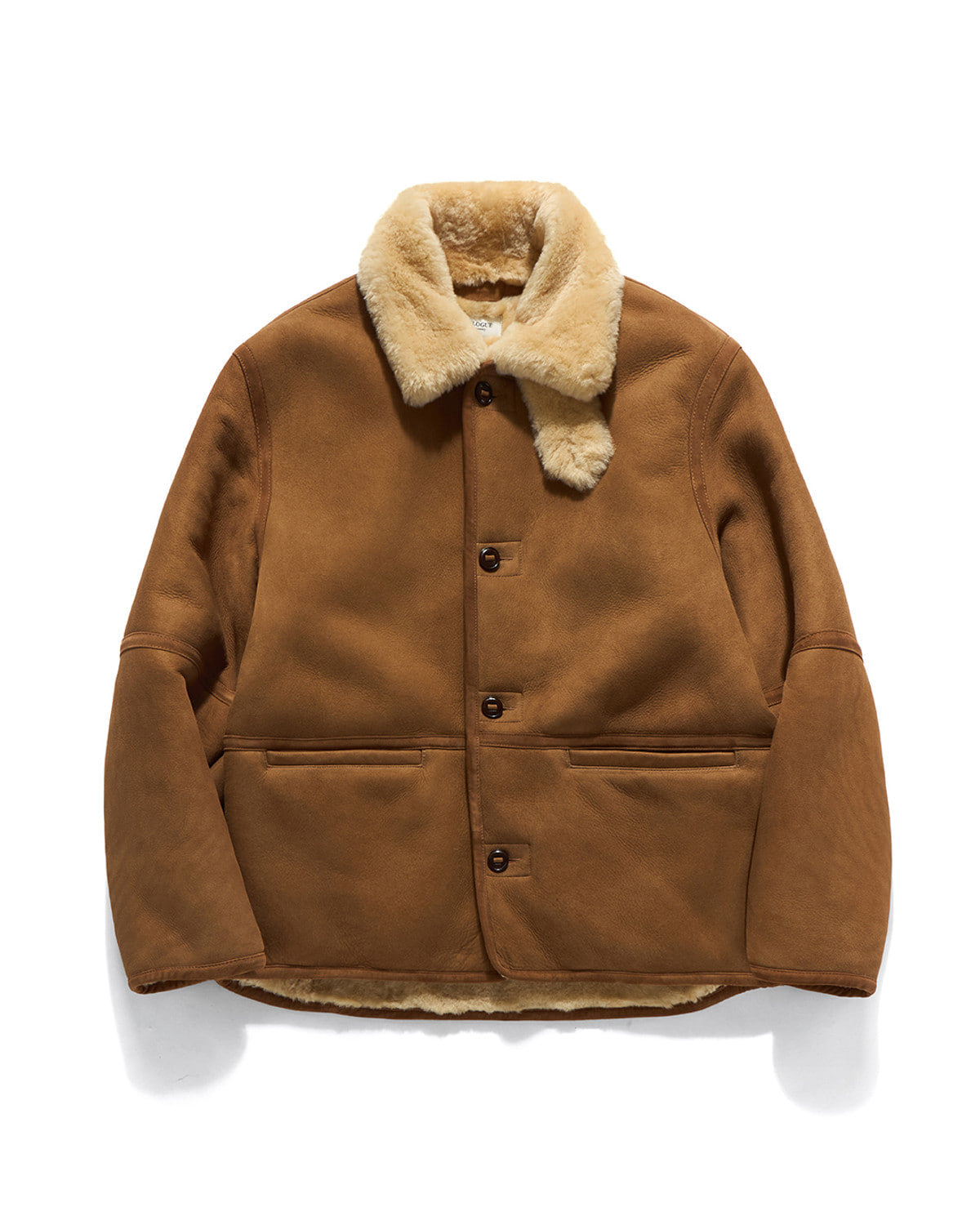 Eastlogue - Shearling Lumberjack Mouton Work Shirts (Beige Suede) product image 8 | TRAB K-Fashion Australia