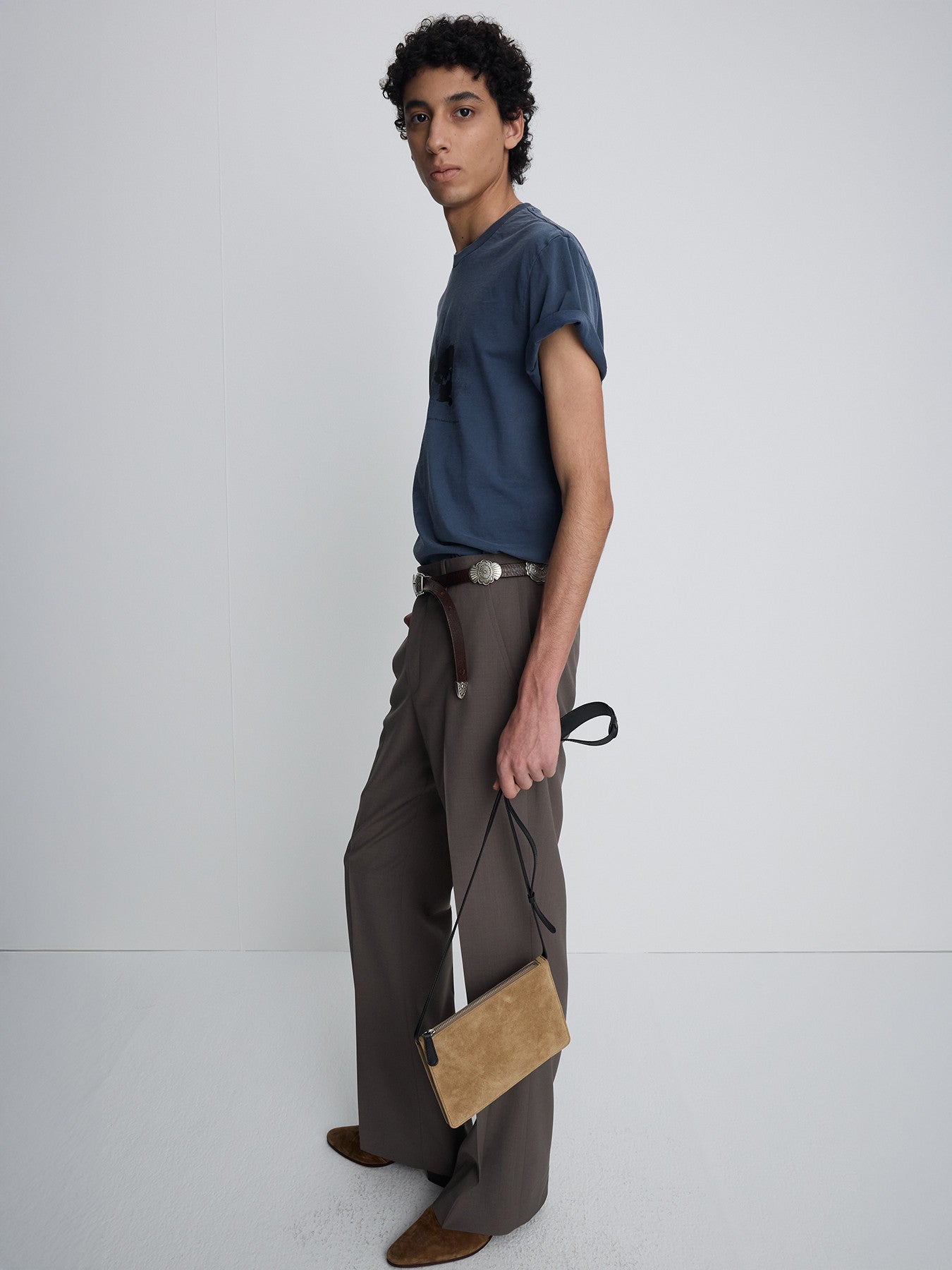 Tonywack - Garment Dyed Profiled T-Shirt (Faded Purple Blue) product image 4 | TRAB K-Fashion Australia