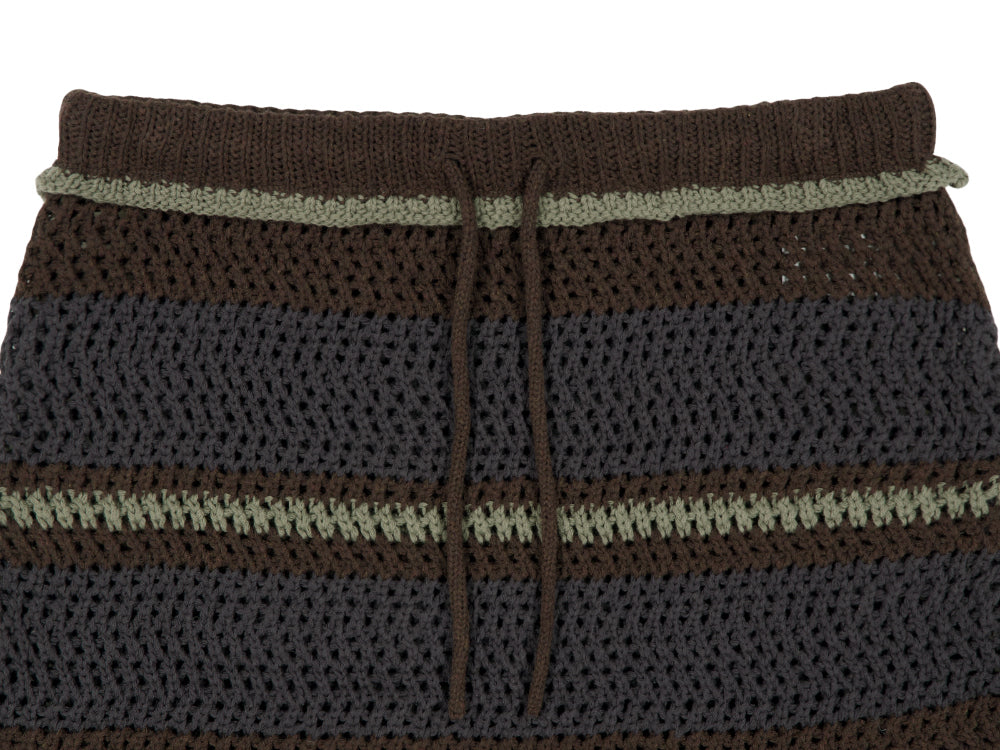 Coyseio - Stripe Layered Knit Skirt (Brown) product image 13 | TRAB K-Fashion Australia