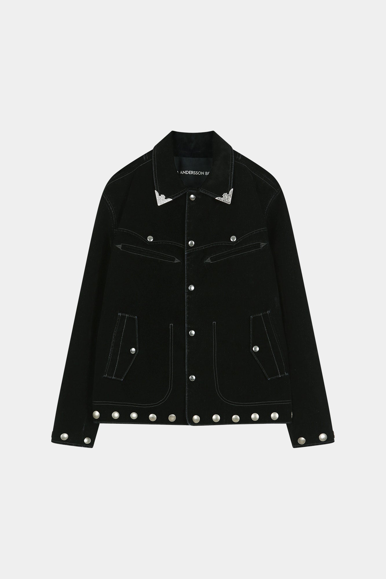 Andersson Bell - Atlanta Flock Velvet Jacket (black) (Black) product image 14 | TRAB K-Fashion Australia