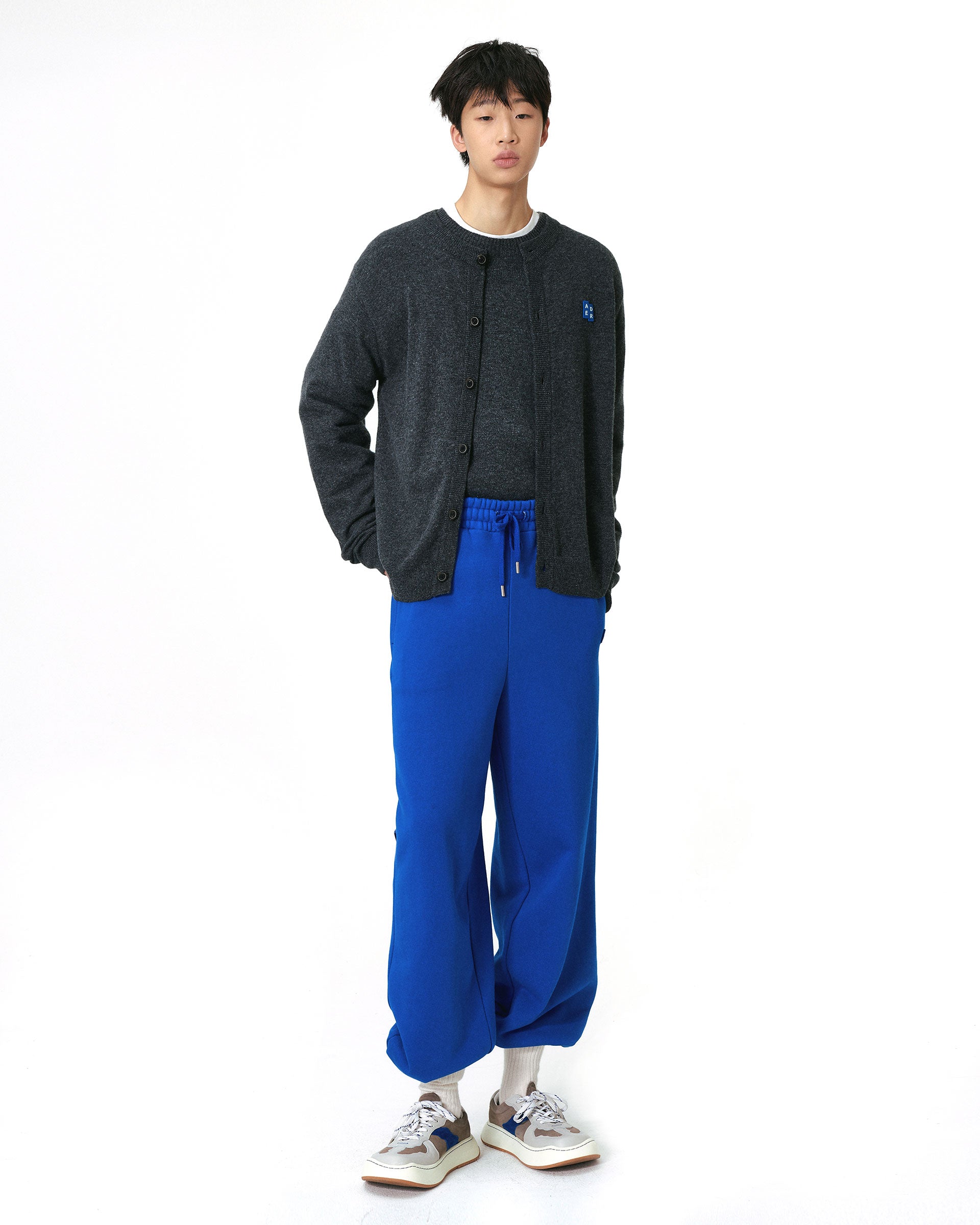 Ader Error - Sig; BL Tag cardigan 02 (Charcoal) product image 3 | TRAB K-Fashion Australia