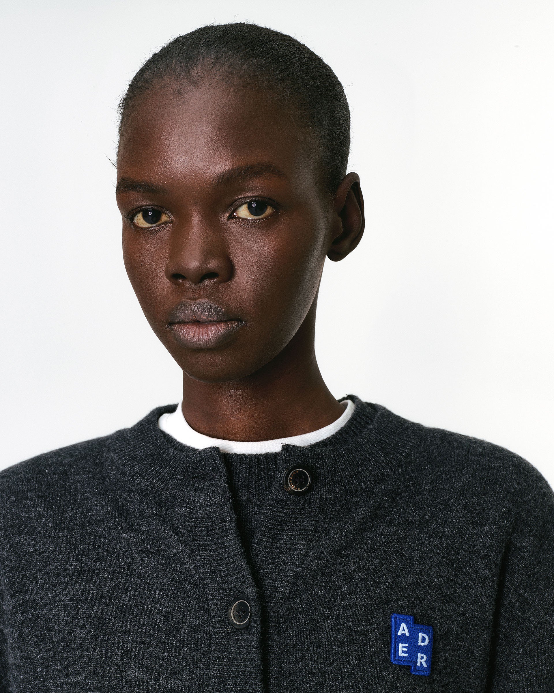 Ader Error - Sig; BL Tag cardigan 02 (Charcoal) product image 2 | TRAB K-Fashion Australia