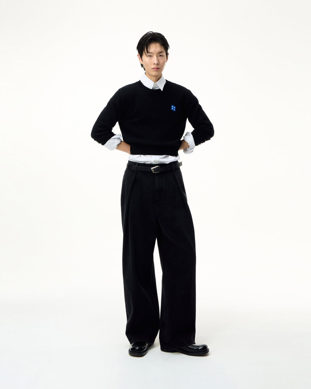 Ader Error - Sig; BL Tag knit 01 (Noir) product image 7 | TRAB K-Fashion Australia