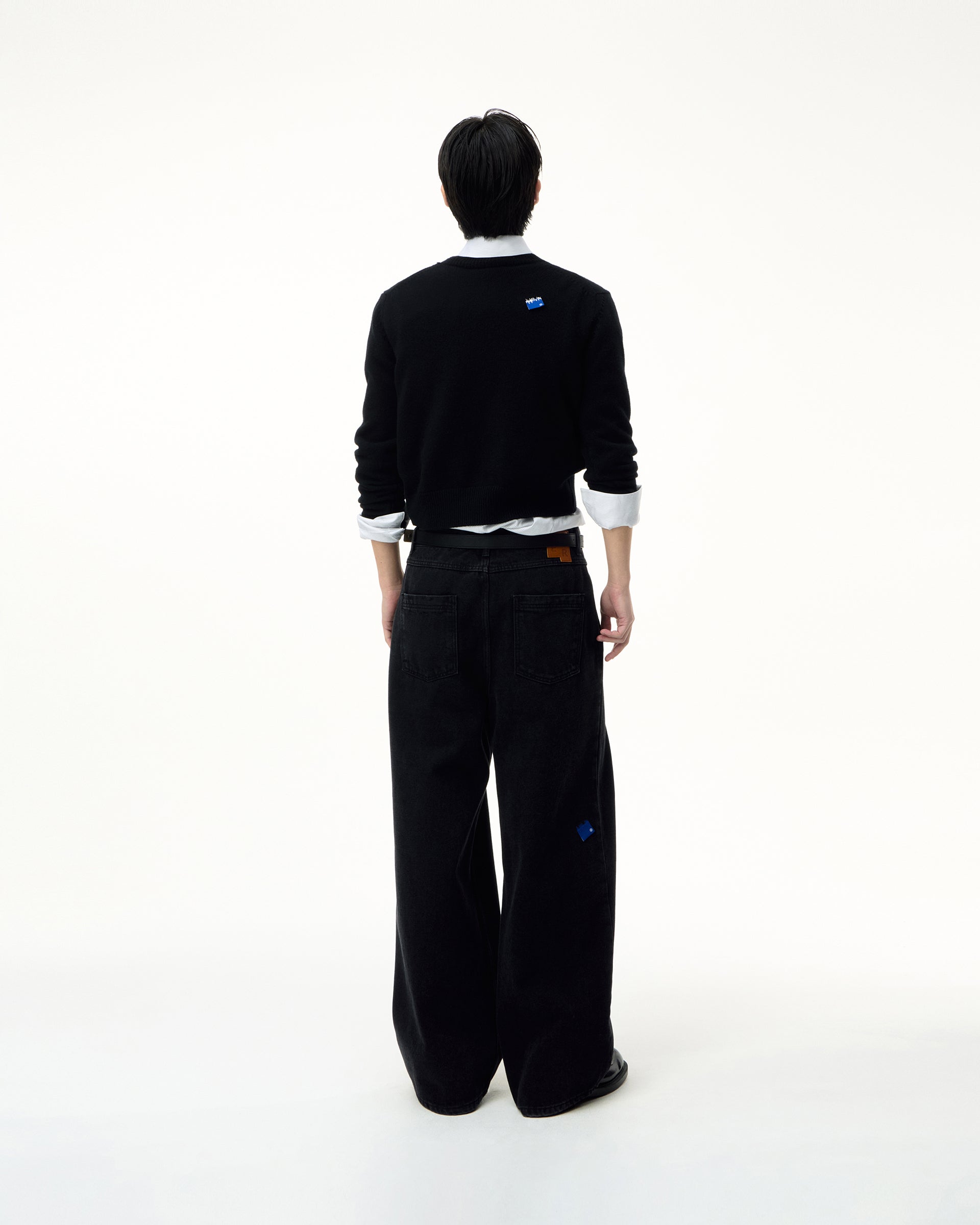 Ader Error - Sig; BL Tag knit 01 (Noir) product image 2 | TRAB K-Fashion Australia