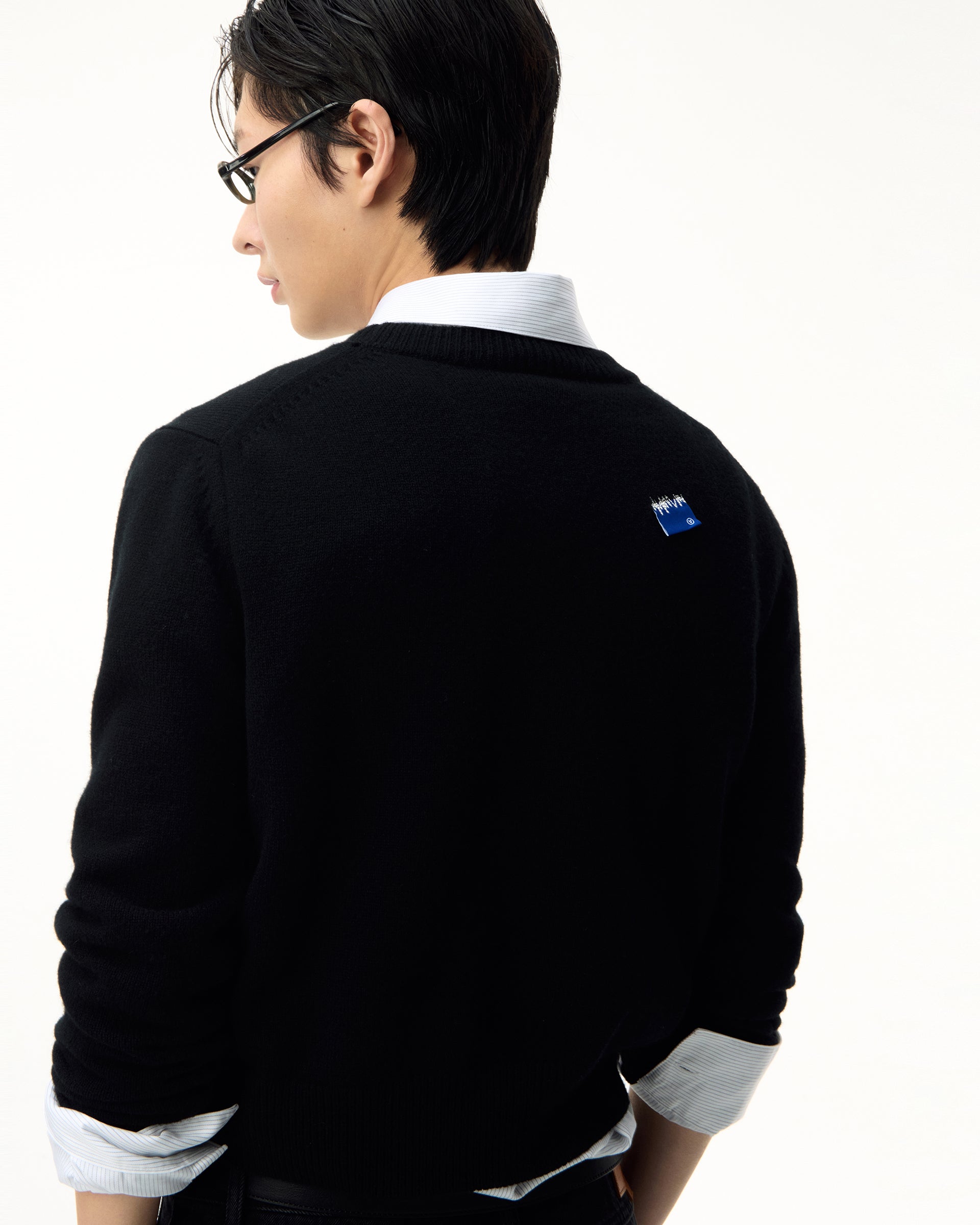 Ader Error - Sig; BL Tag knit 01 (Noir) product image 4 | TRAB K-Fashion Australia