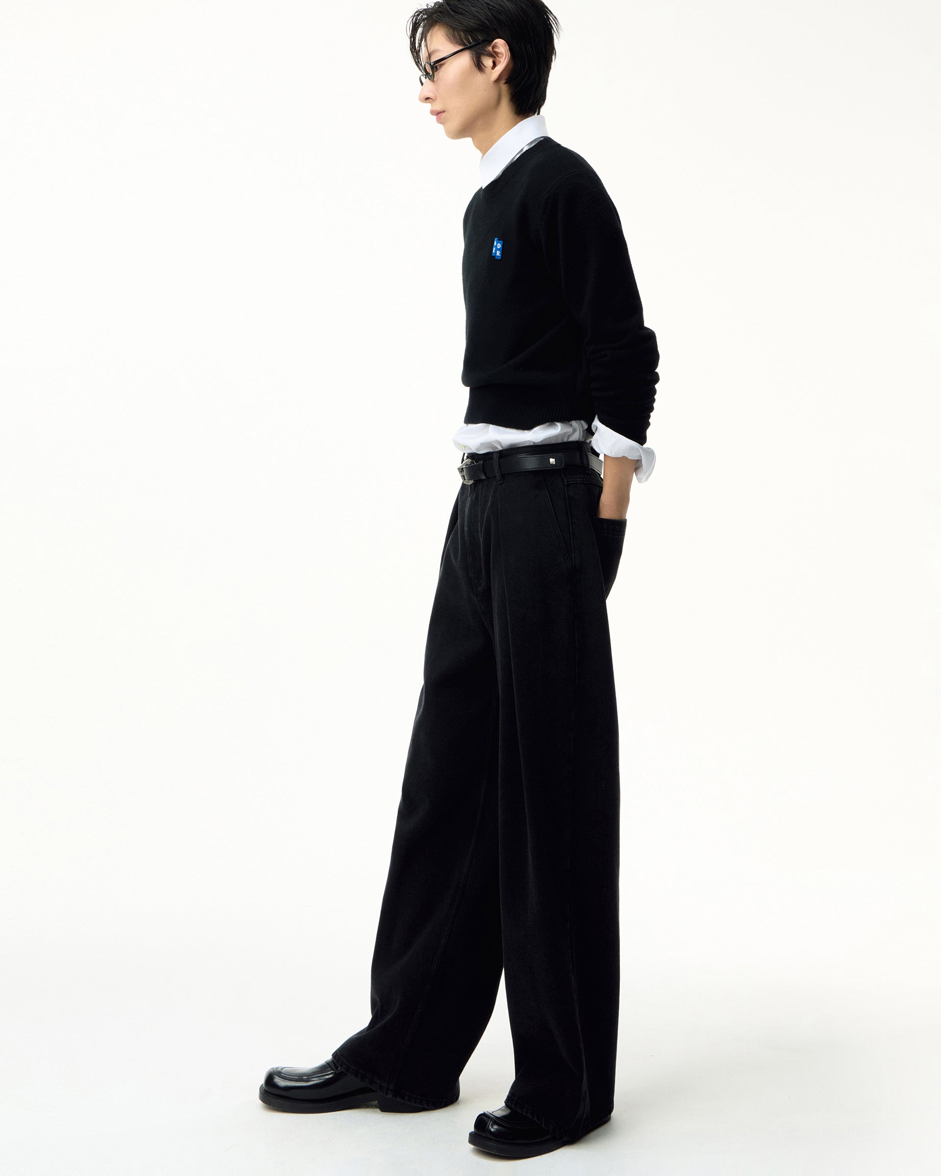 Ader Error - Sig; BL Tag knit 01 (Noir) product image 5 | TRAB K-Fashion Australia