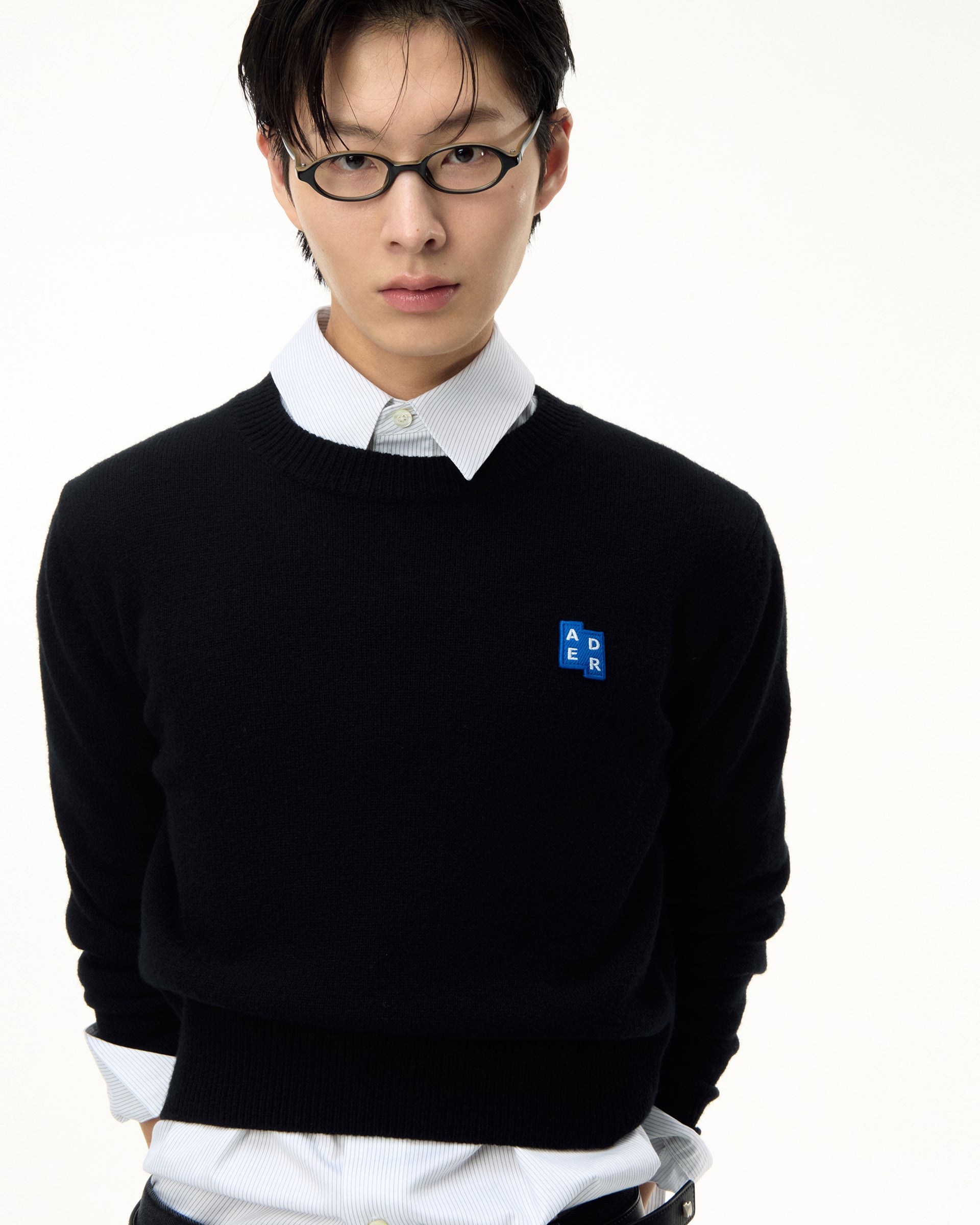 Ader Error - Sig; BL Tag knit 01 (Noir) product image 12 | TRAB K-Fashion Australia