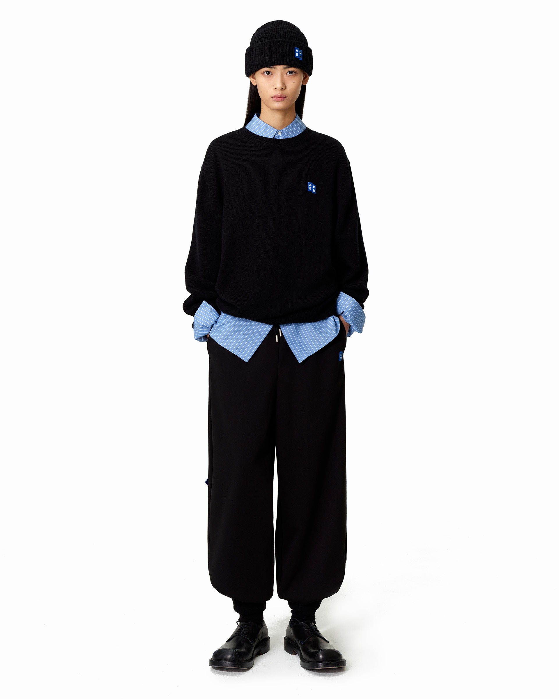 Ader Error - Sig; BL Tag knit 01 (Noir) product image 1 | TRAB K-Fashion Australia