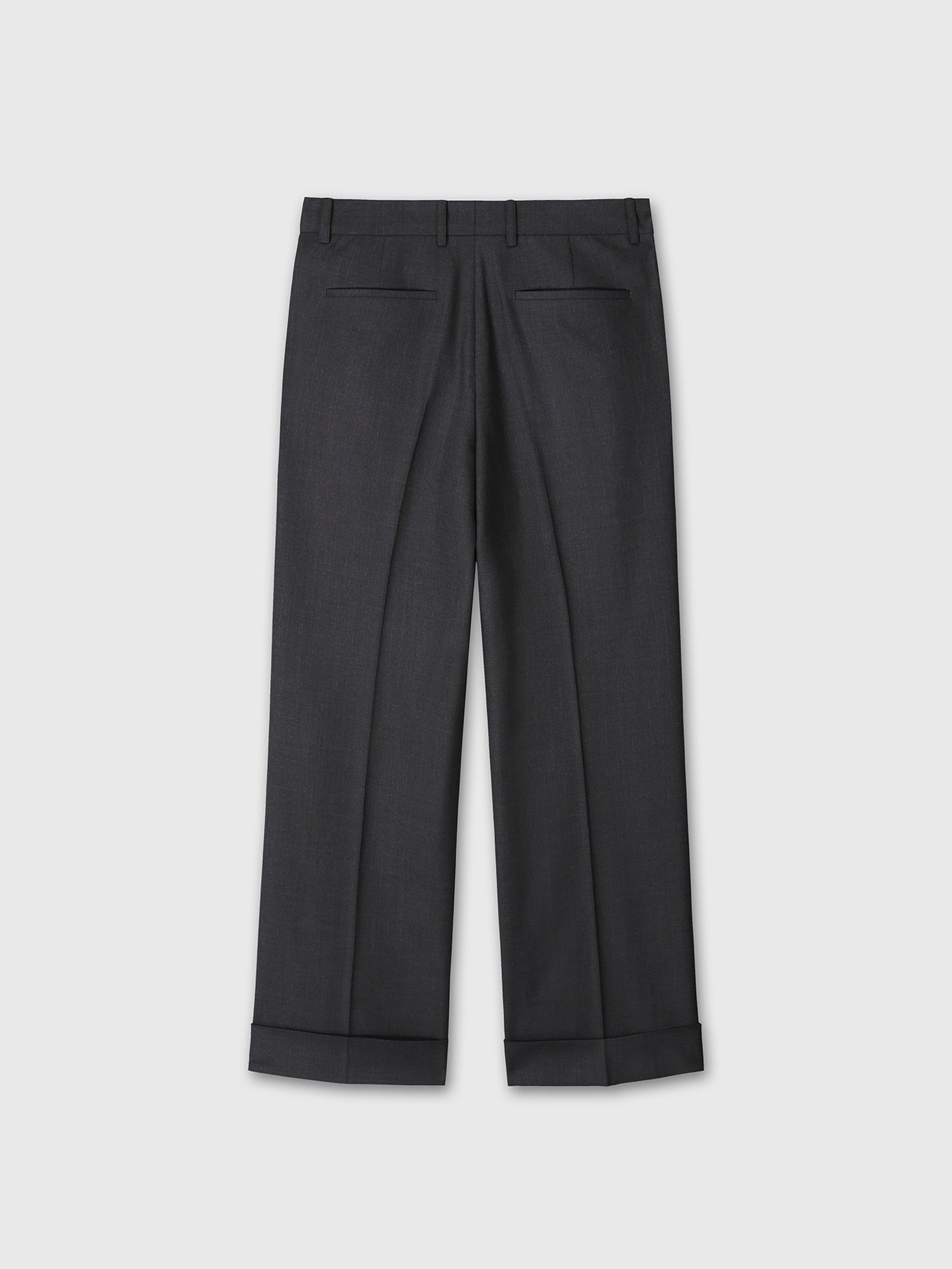 Tonywack - Wool Cuffed Trousers (Charcoal) product image 10 | TRAB K-Fashion Australia