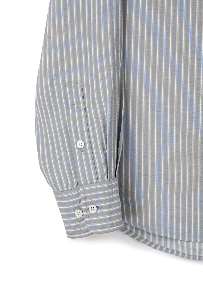 Art if acts - Wrinkle Rayon Shirt (Grey/Liberty Blue) product image 11 | TRAB K-Fashion Australia