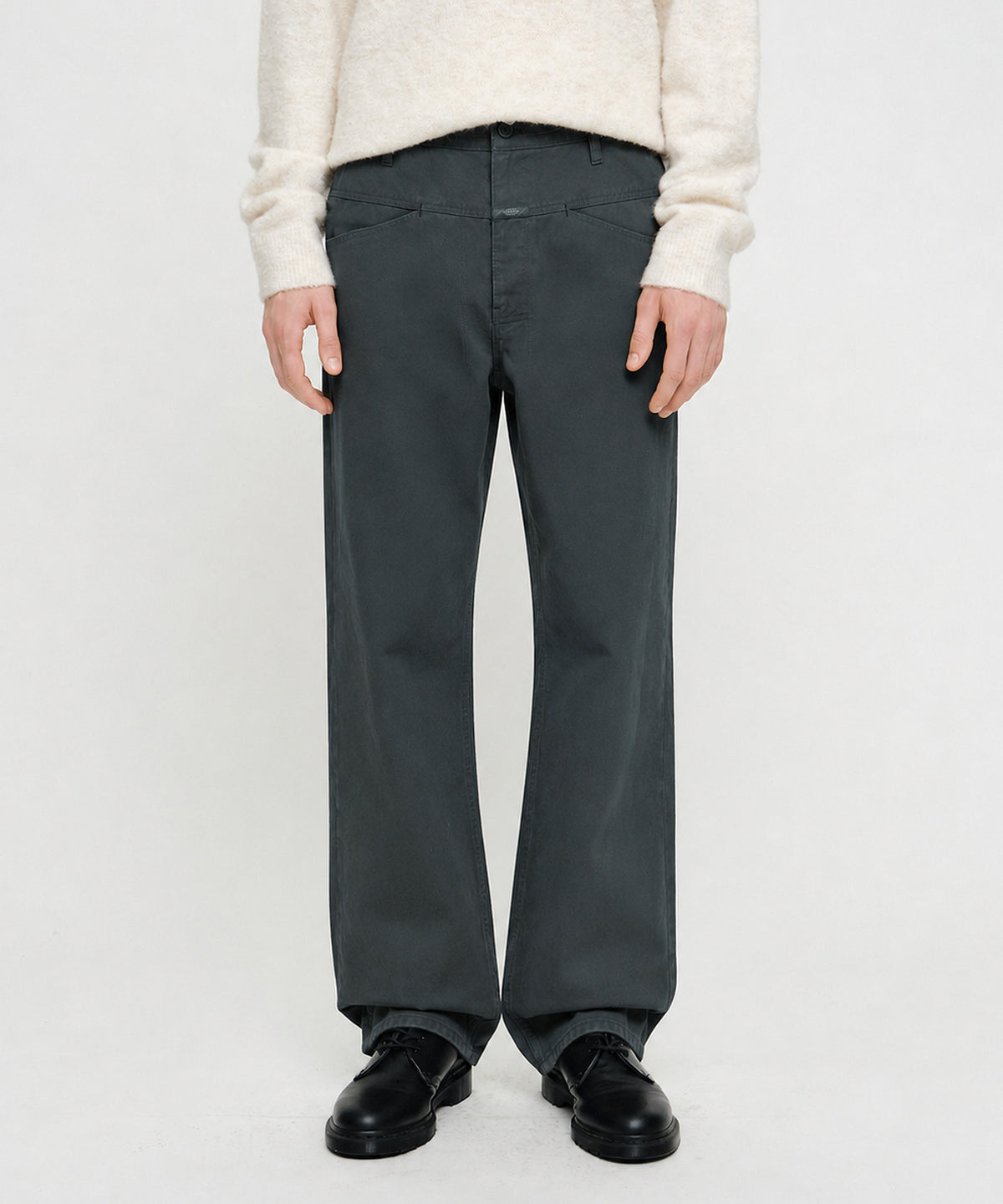 Marithe & Francois Girbaud - Cotton X-pocket Pants (Charcoal) product image 1 | TRAB K-Fashion Australia