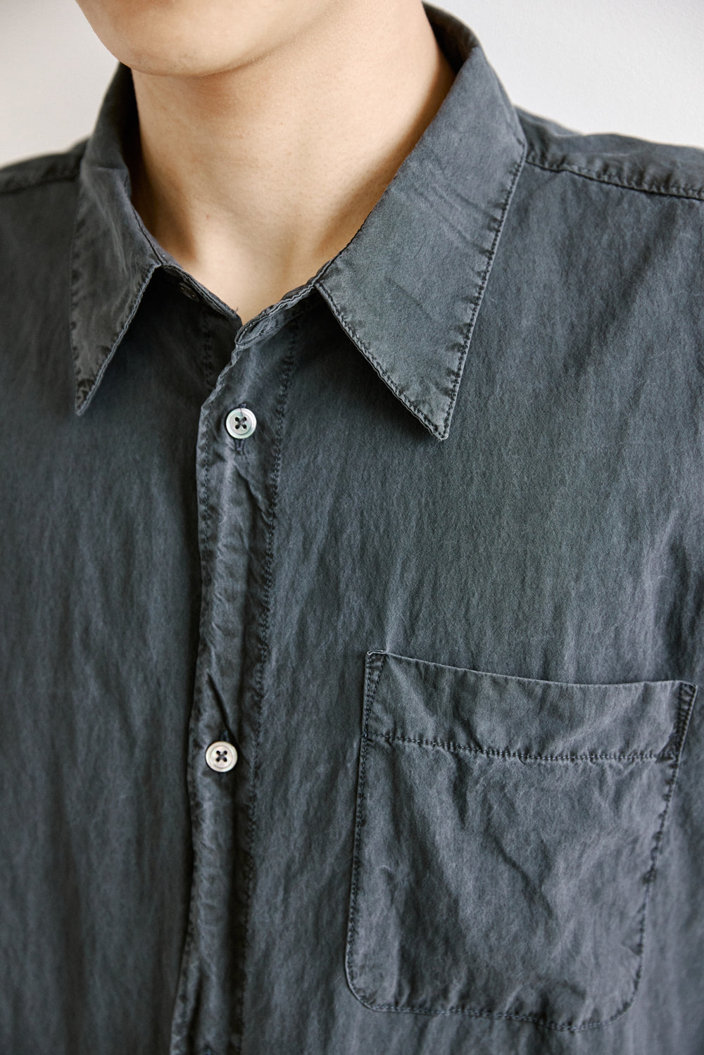 Hatchingroom - Rana Shirt 1/2 (Blue Charcoal) product image 12 | TRAB K-Fashion Australia