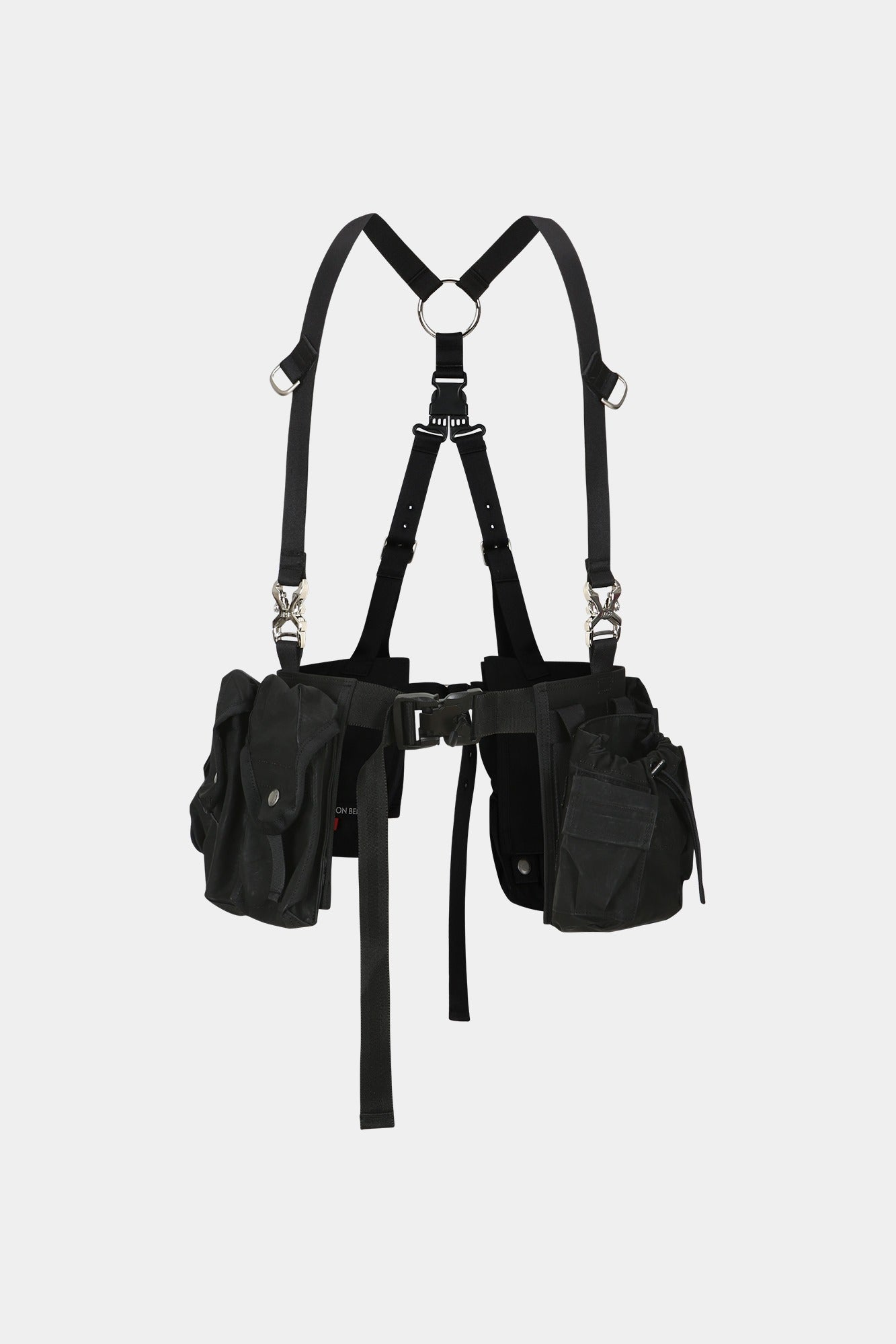 Andersson Bell - Nika Waxed Utility Pocket Vest (Black) product image 1 | TRAB K-Fashion Australia