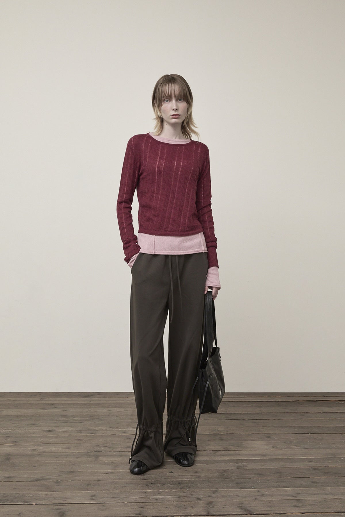 Matin Kim - String Detail Sweatpants (Charcoal) product image 9 | TRAB K-Fashion Australia