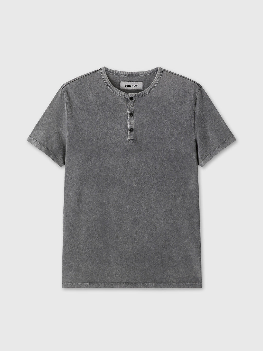 Tonywack - Garment Dyed Henley Neck Top (Charcoal) product image 8 | TRAB K-Fashion Australia