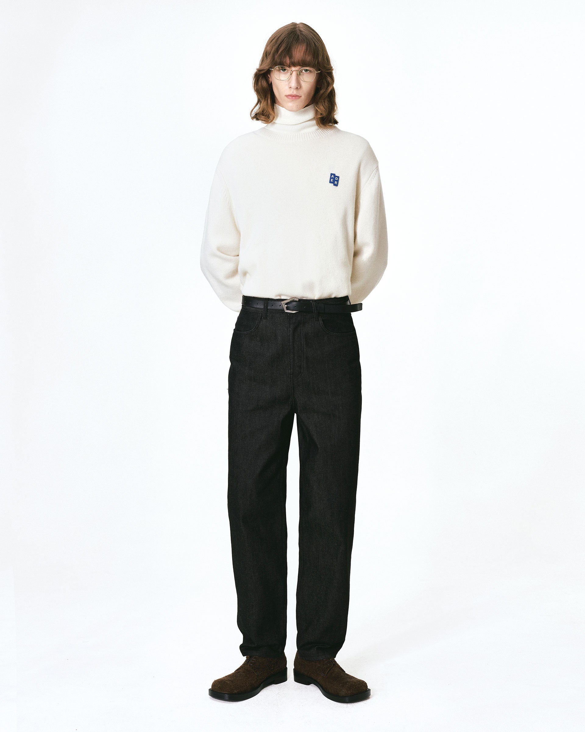 Ader Error - Sig; BL Tag knit 01 (Oatmeal) product image 1 | TRAB K-Fashion Australia