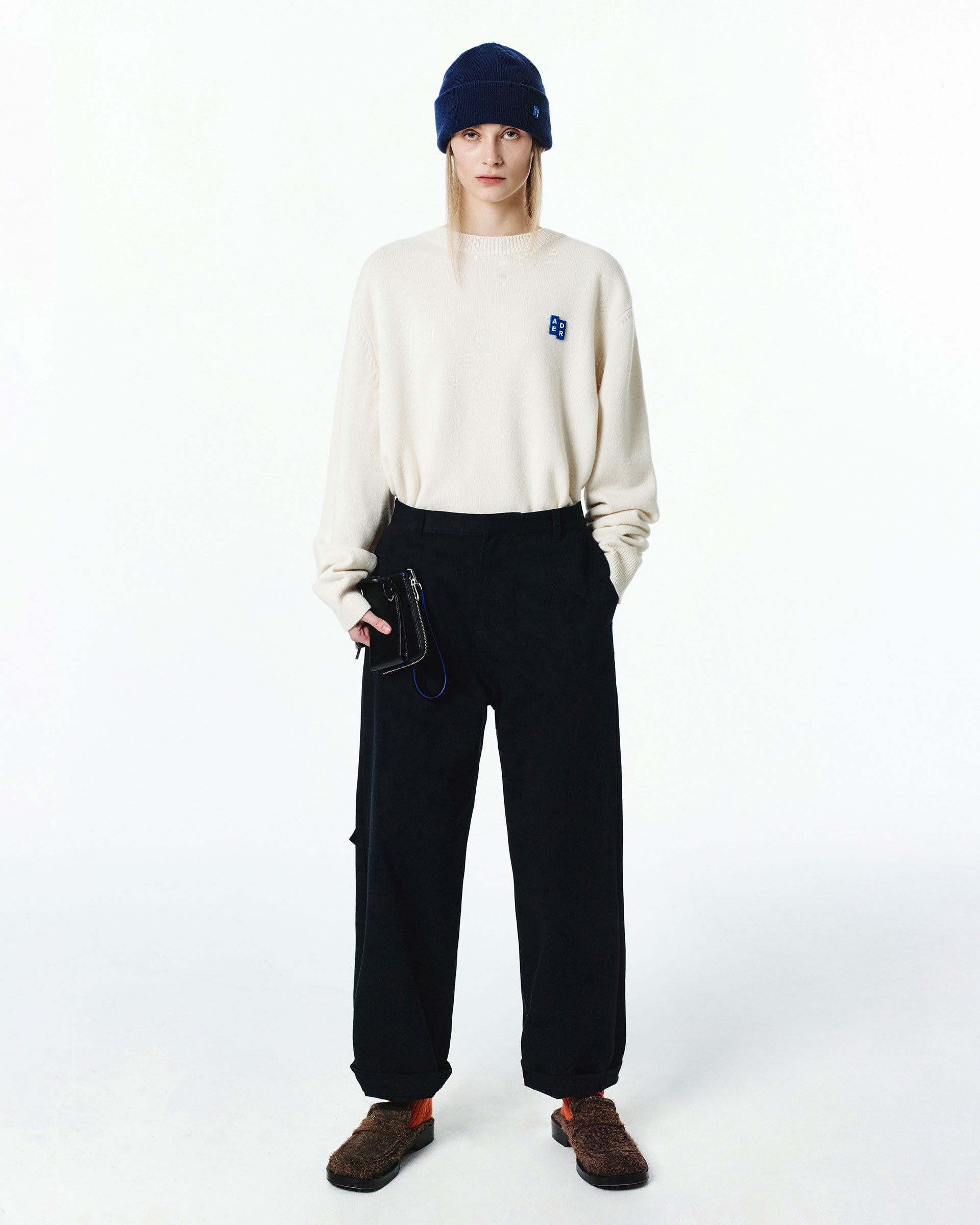 Ader Error - Sig; BL Tag knit 01 (Oatmeal) product image 4 | TRAB K-Fashion Australia