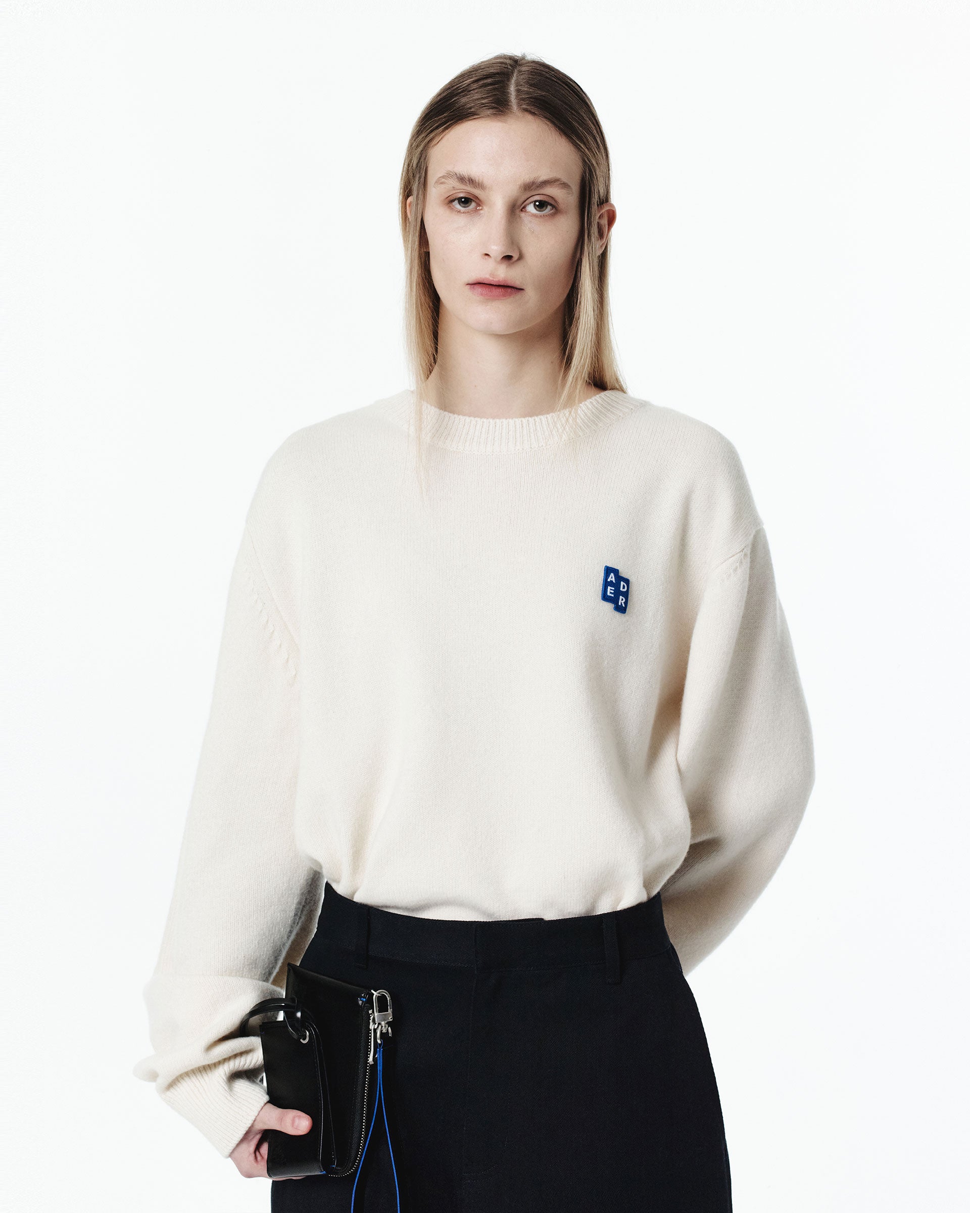Ader Error - Sig; BL Tag knit 01 (Oatmeal) product image 5 | TRAB K-Fashion Australia