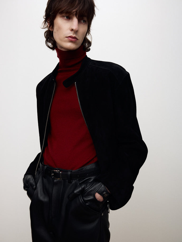 Tonywack - Suede Racer Jacket (Black) product image 7 | TRAB K-Fashion Australia