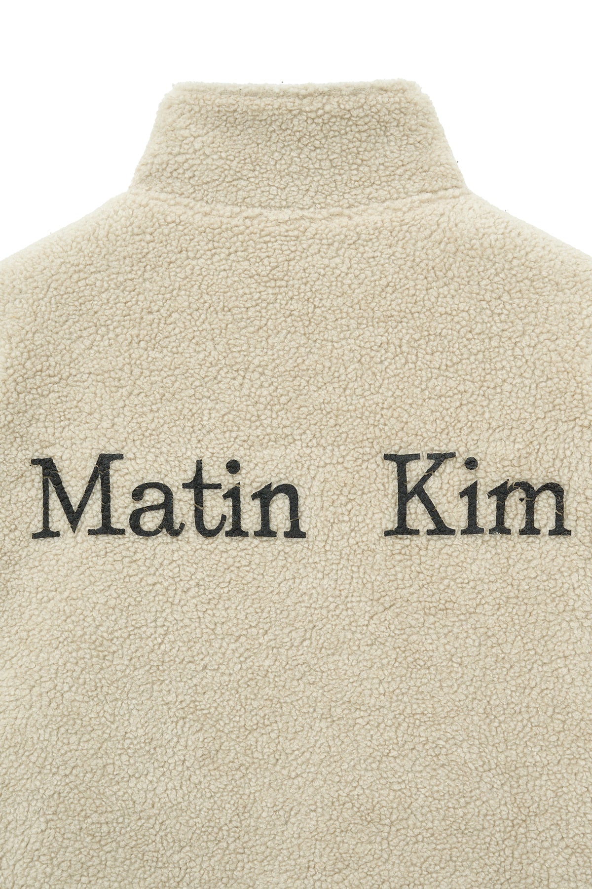 Matin Kim - Reversible Sherpa Zip Up (Light Beige) product image 6 | TRAB K-Fashion Australia