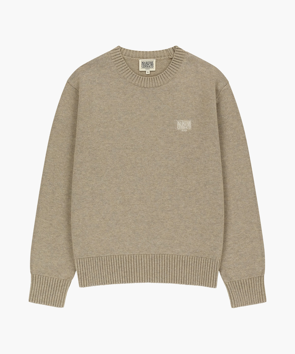 Marithe & Francois Girbaud - Small Classic Logo Knit Pullover (Oatmeal) product image 5 | TRAB K-Fashion Australia