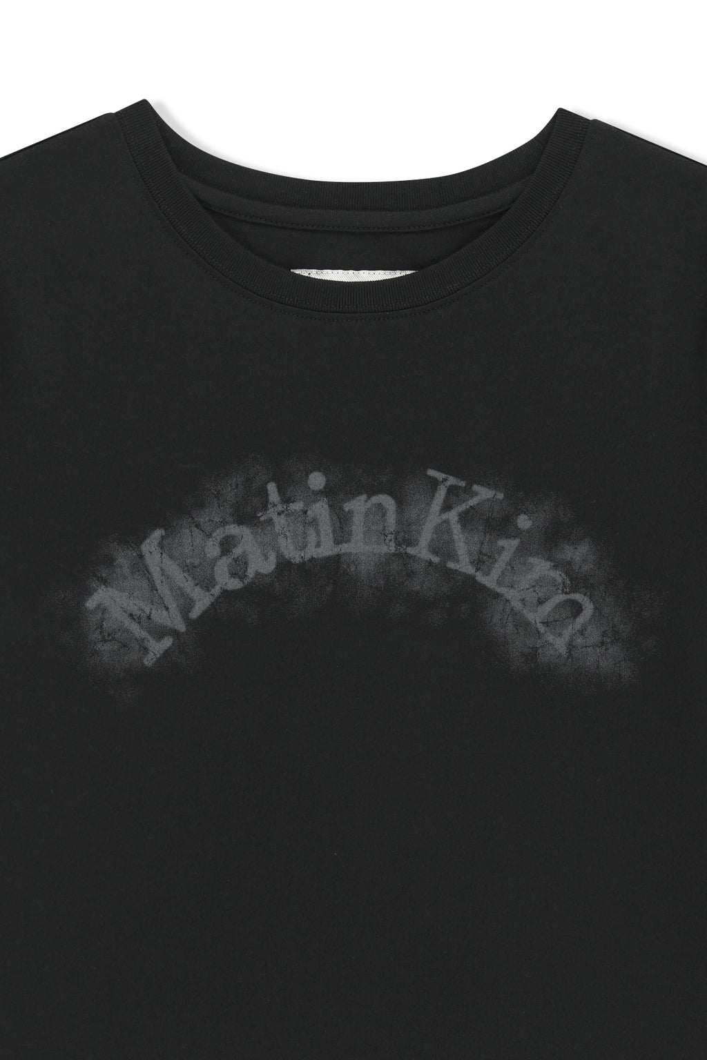 Matin Kim - Matin Kim Arch Logo Crop Top (Black) product image 3 | TRAB K-Fashion Australia