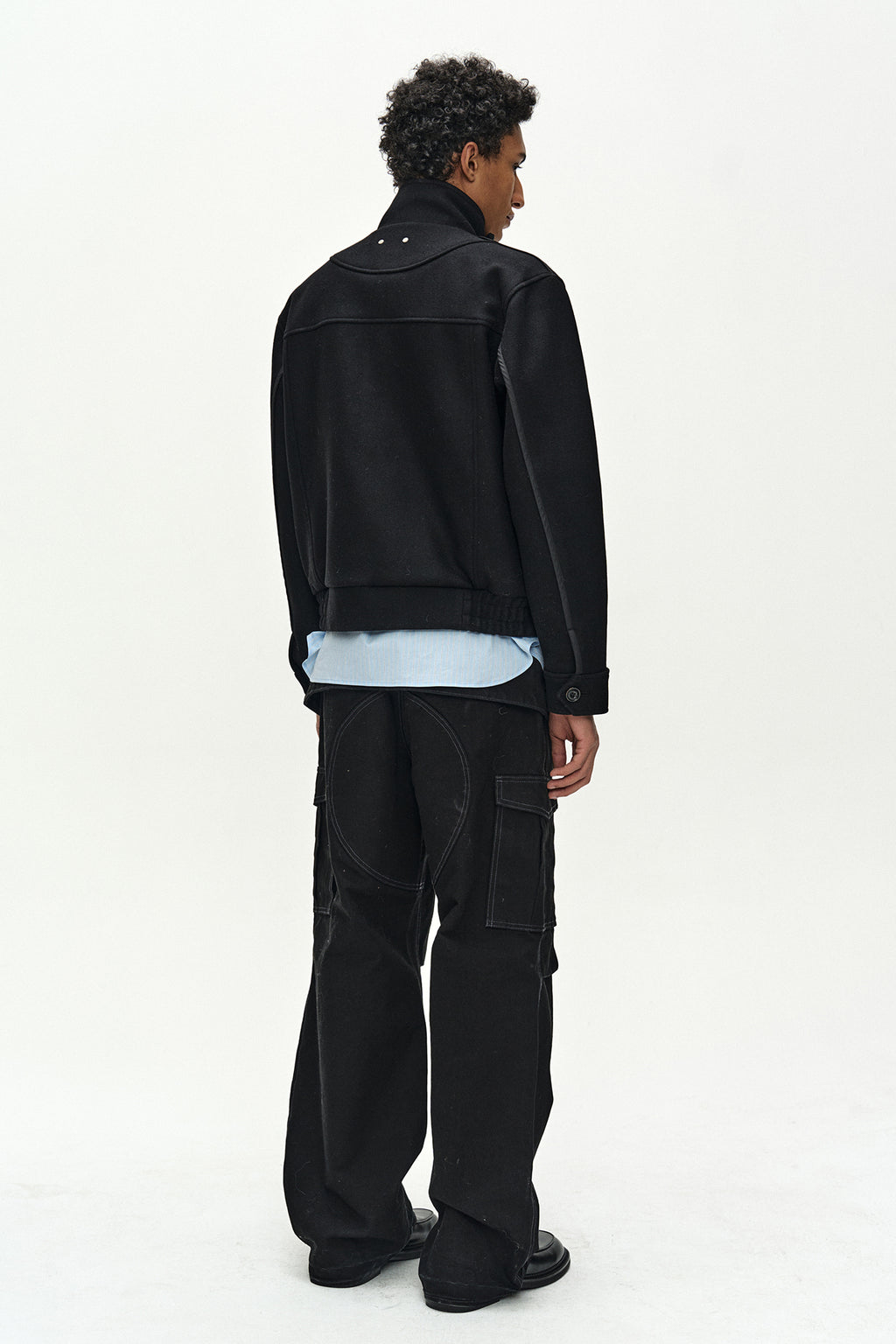 Andersson Bell - Linus Harrington Wool Jacket (black) (Black) product image 4 | TRAB K-Fashion Australia