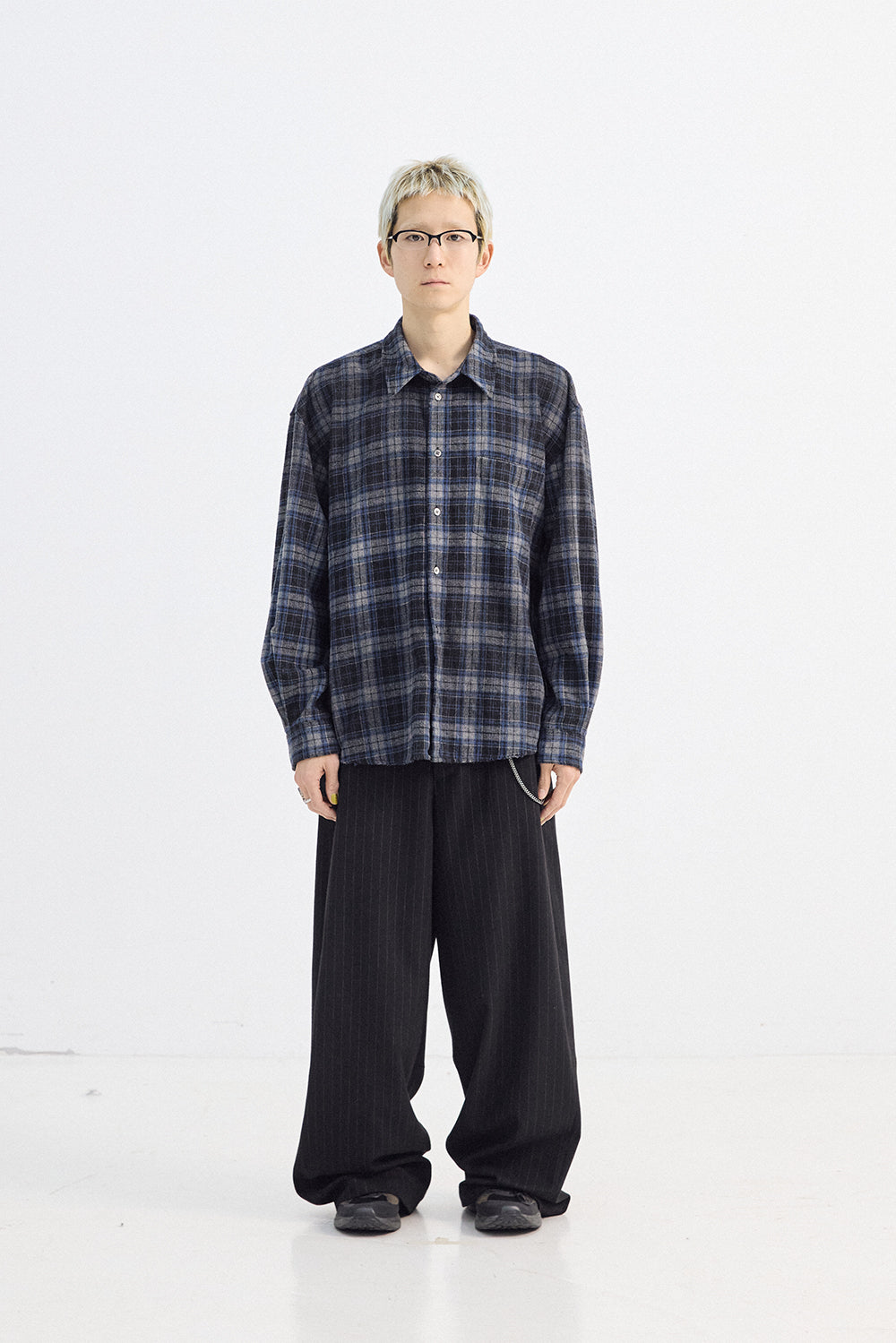 Hatchingroom - Wide Curve Trousers Stripe (Black) product image 4 | TRAB K-Fashion Australia