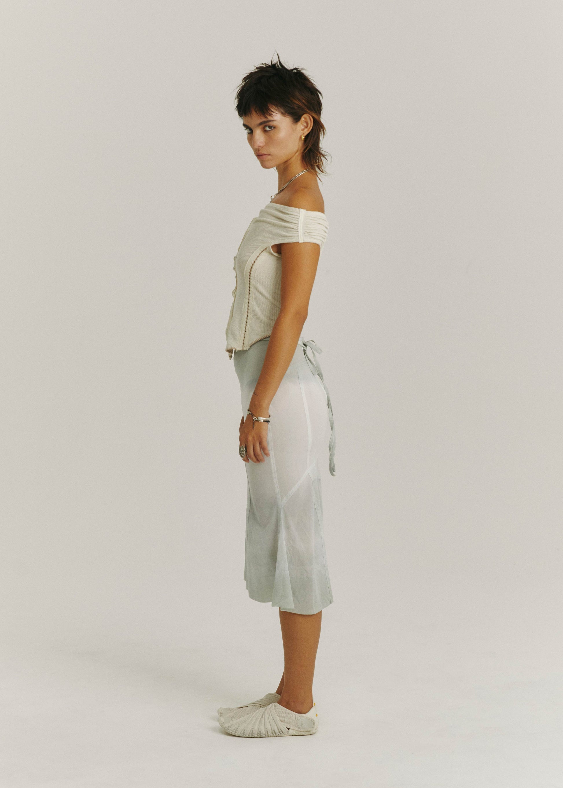 Hyein Seo - Cross Stitch Top (Ivory) product image 2 | TRAB K-Fashion Australia