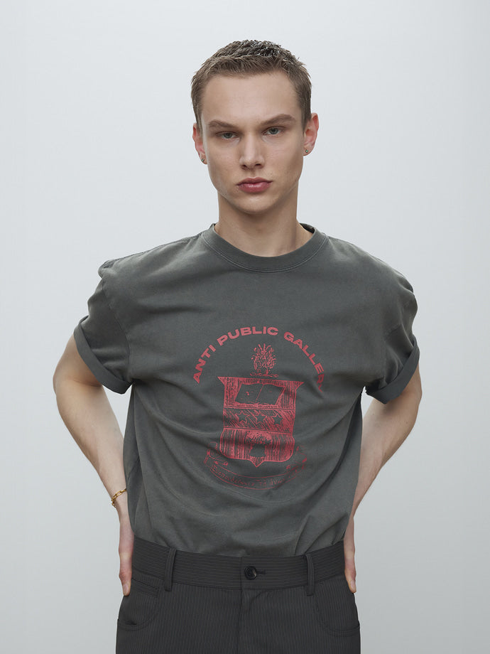 Tonywack - Anti Gallery Garment Dyed T-Shirt (Faded Charcoal) product image 1 | TRAB K-Fashion Australia