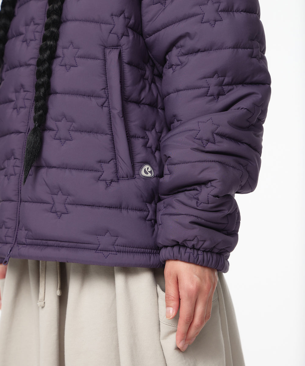 Coyseio - Fluffy Light Padded Jacket (Purple) product image 5 | TRAB K-Fashion Australia