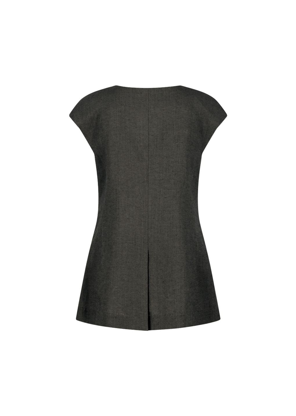 Amomento - Linen Curved Vest (Khaki Grey) product image 6 | TRAB K-Fashion Australia