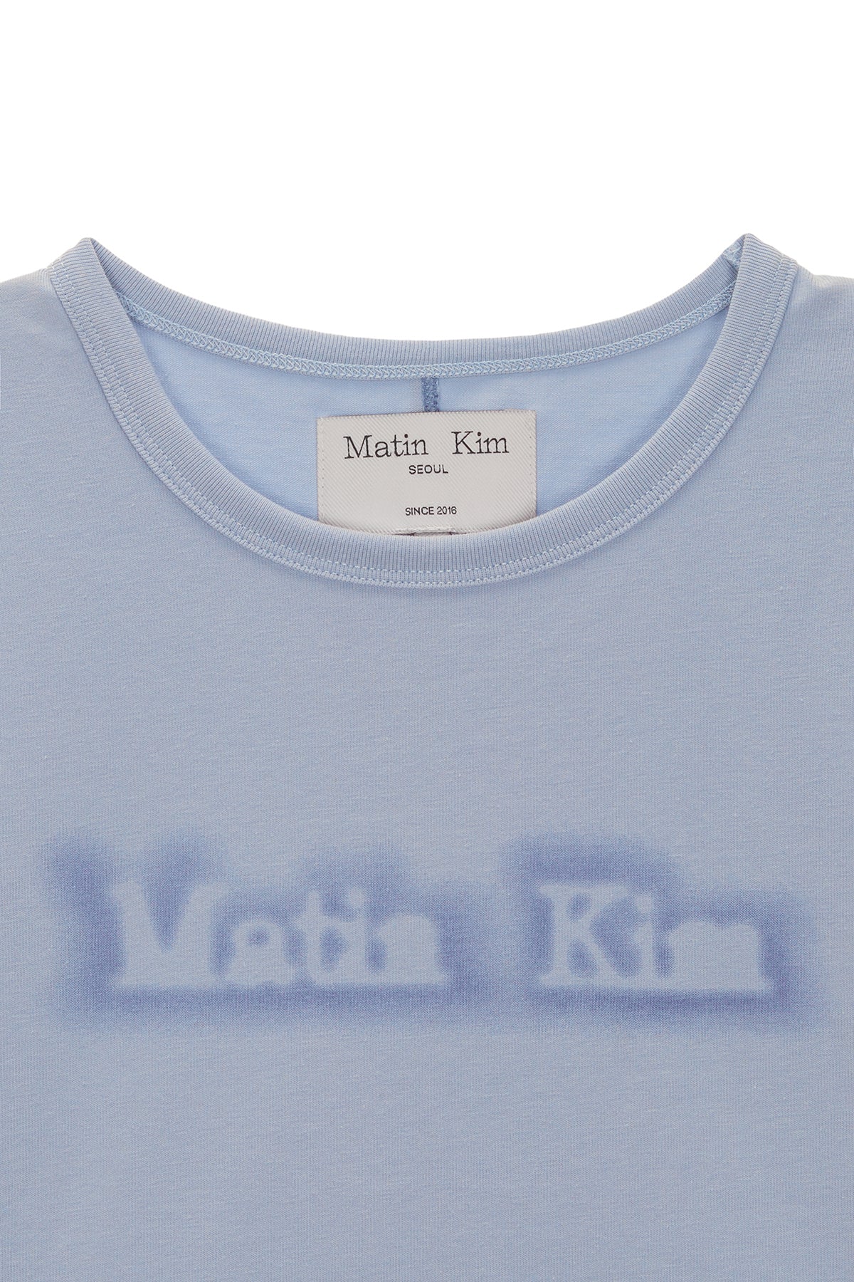 Matin Kim - Matin Shade Logo Crop Top (Sky) product image 3 | TRAB K-Fashion Australia