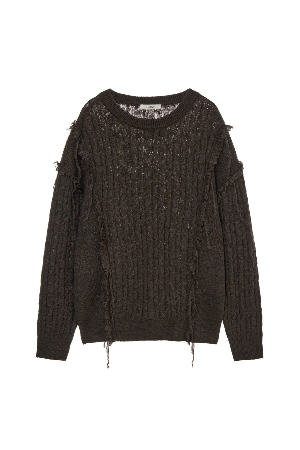 Deinet - Cabled Pullover Knit (Brown) product image 1 | TRAB K-Fashion Australia