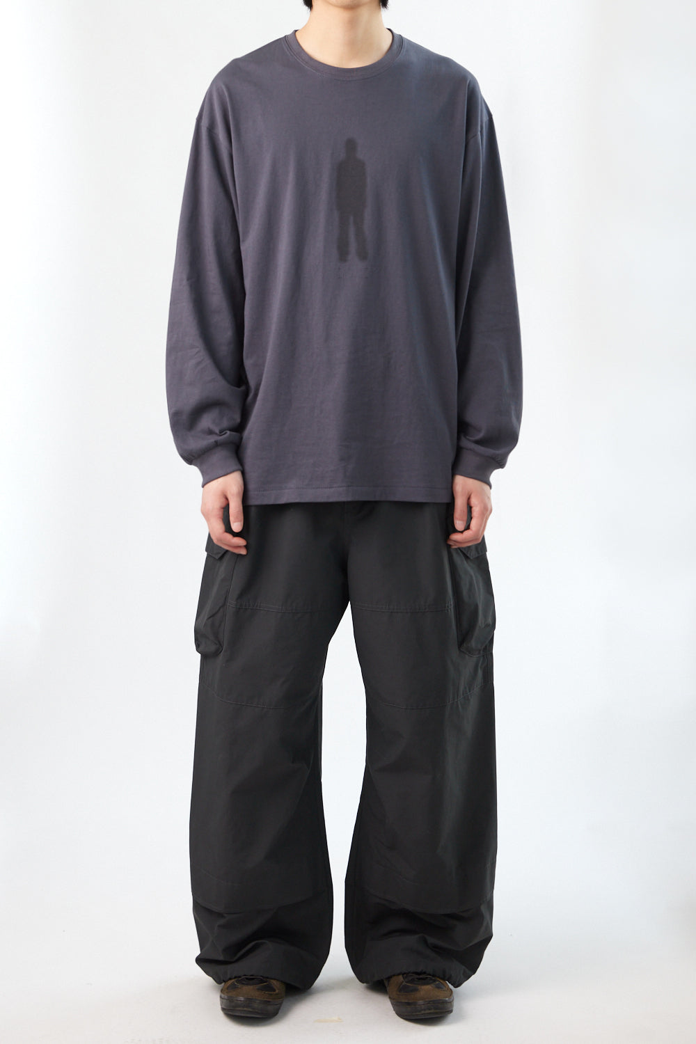 Hatchingroom - Ghost Tee Purple (Charcoal) product image 2 | TRAB K-Fashion Australia