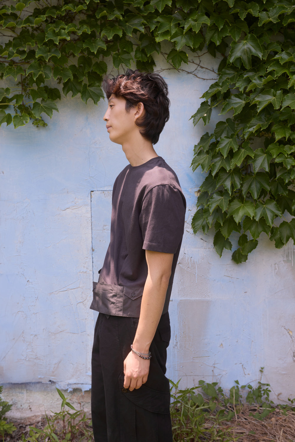 Hatchingroom - Belted Tee (Dark Purple) product image 3 | TRAB K-Fashion Australia