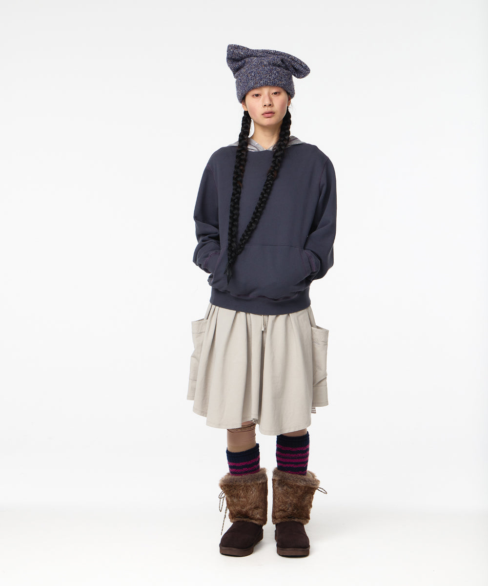 Coyseio - Vintage Washed Teji Graphic Hoodie (Navy) product image 3 | TRAB K-Fashion Australia