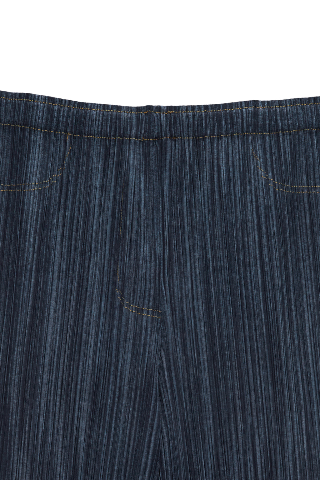 Matin Kim - Pleats Stitch Layered Pants (Navy) product image 3 | TRAB K-Fashion Australia