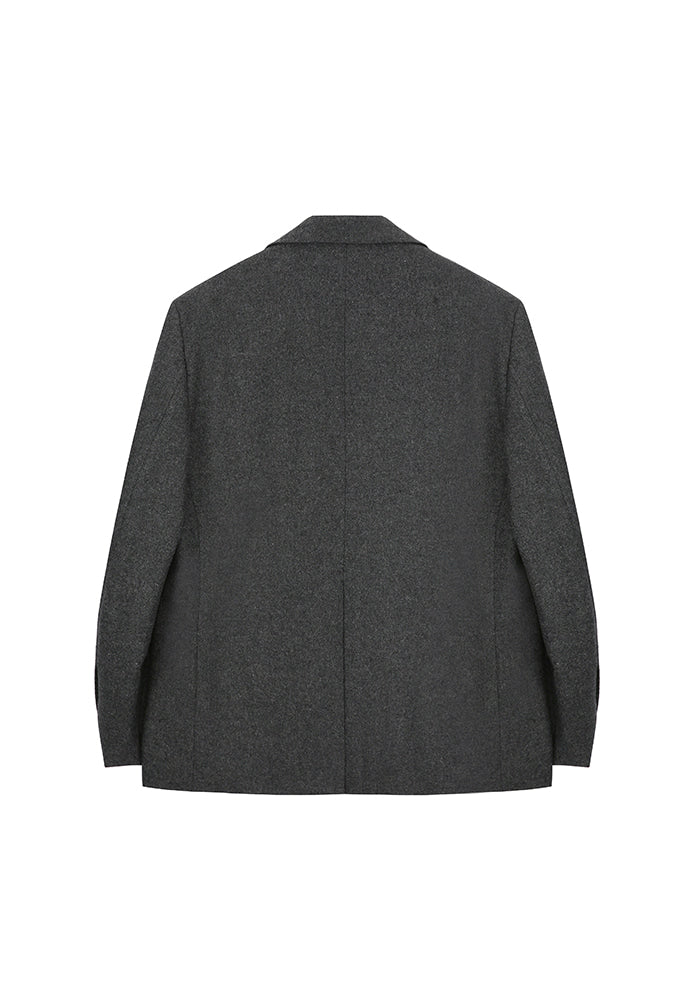Tonywack - Italian Wool Flannel Twill Blazer (Italian Fabric) (Grey) product image 7 | TRAB K-Fashion Australia