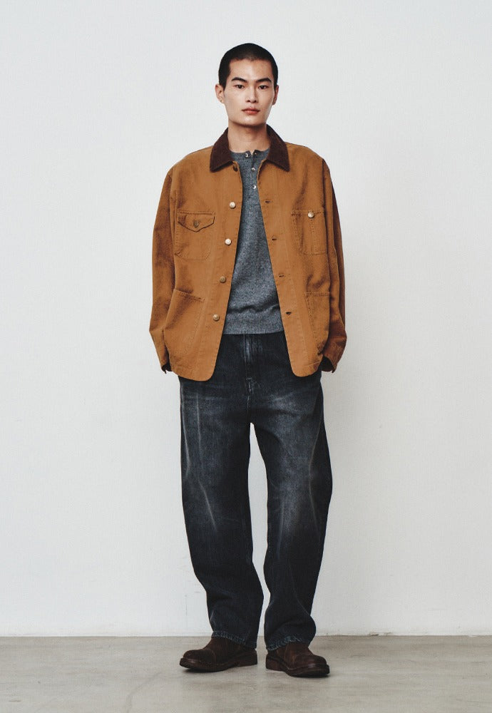 Art if acts - Garment Washed Chore Jacket (Tobacco) product image 1 | TRAB K-Fashion Australia