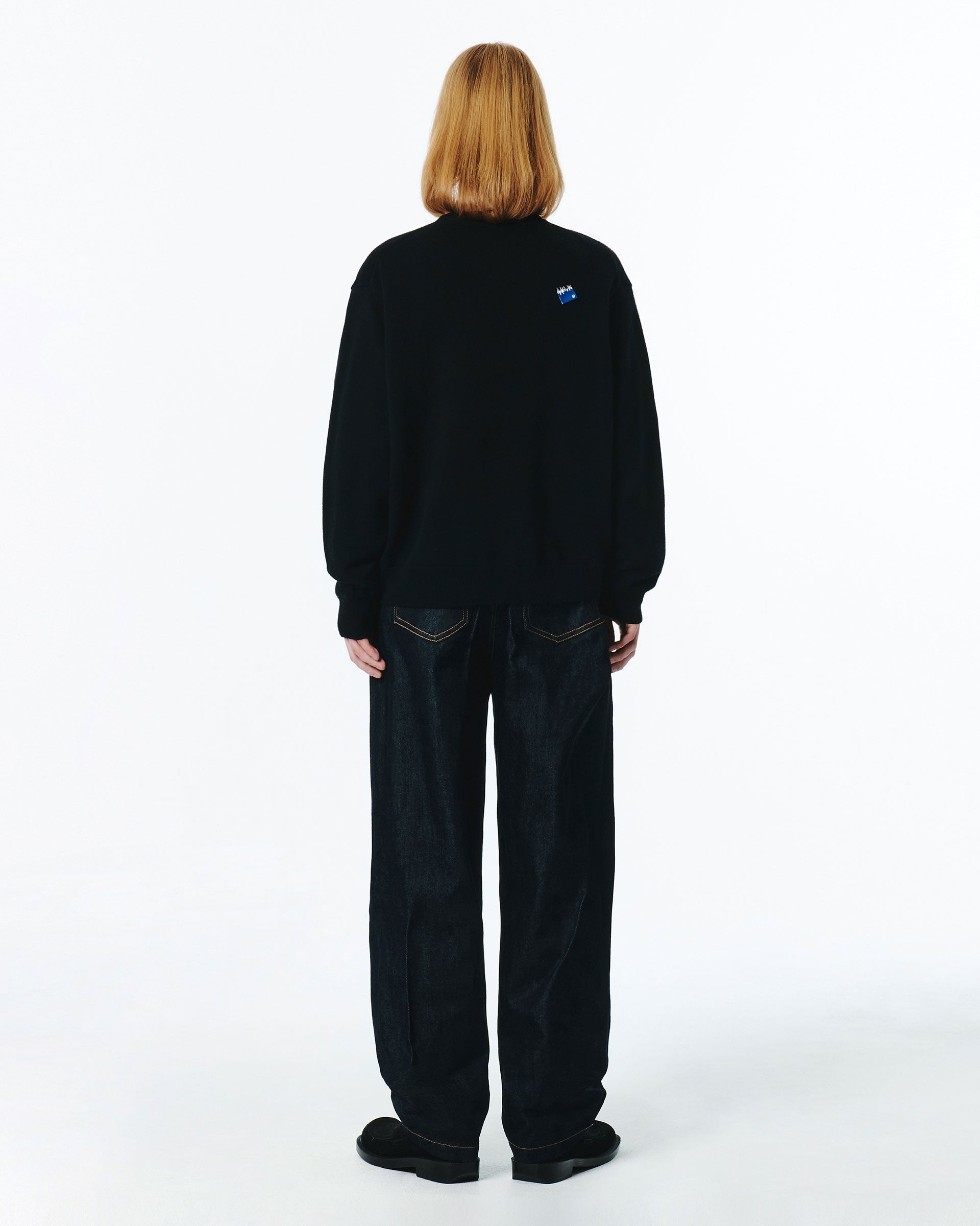 Ader Error - Sig; BL Tag cardigan 01 (Noir) product image 4 | TRAB K-Fashion Australia