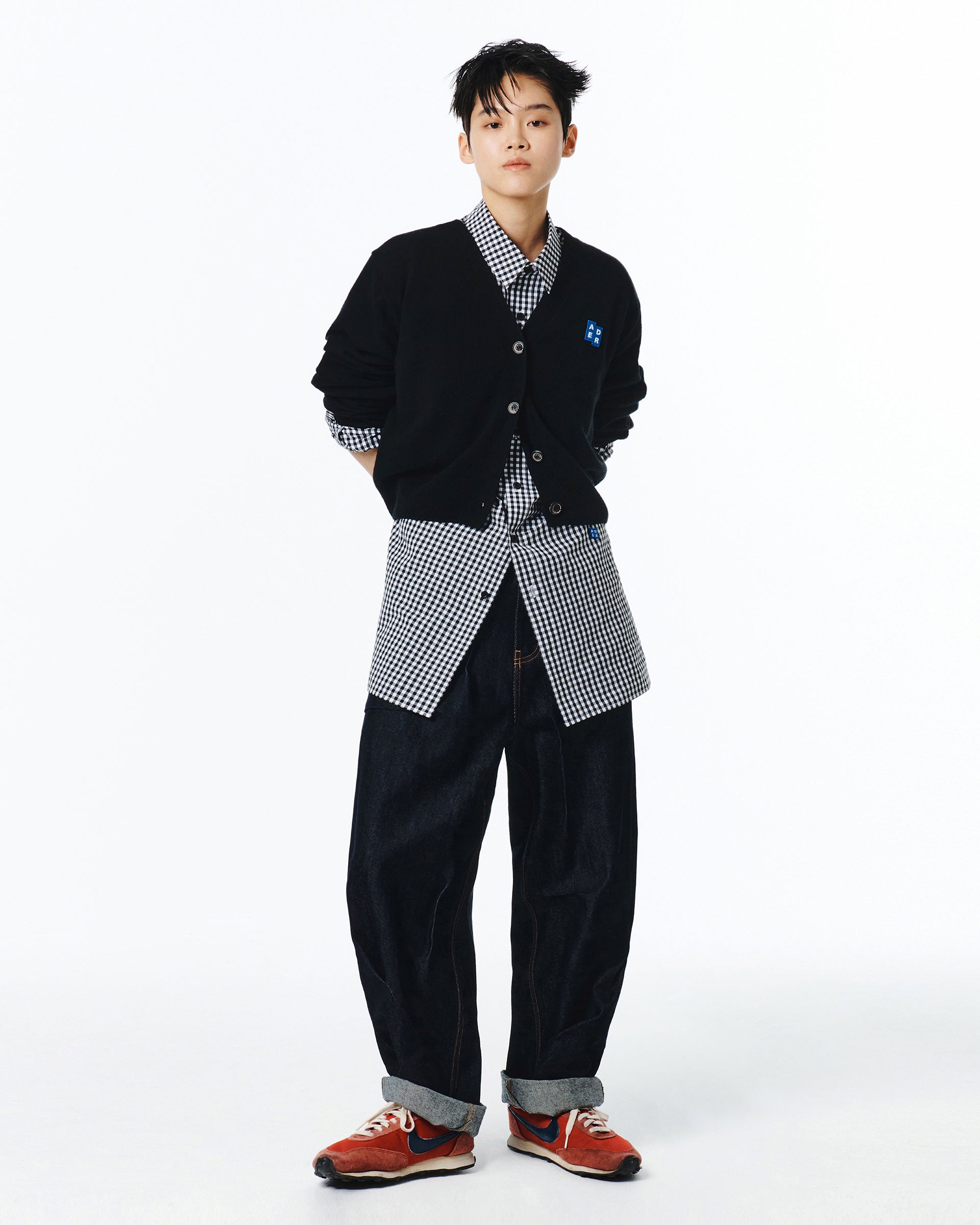 Ader Error - Sig; BL Tag cardigan 01 (Noir) product image 5 | TRAB K-Fashion Australia