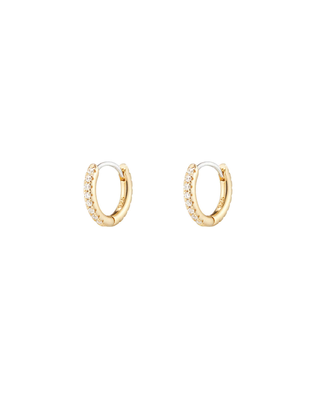 Numbering - Basic Pave Hoop Earrings #3122 product image 7 | TRAB K-Fashion Australia