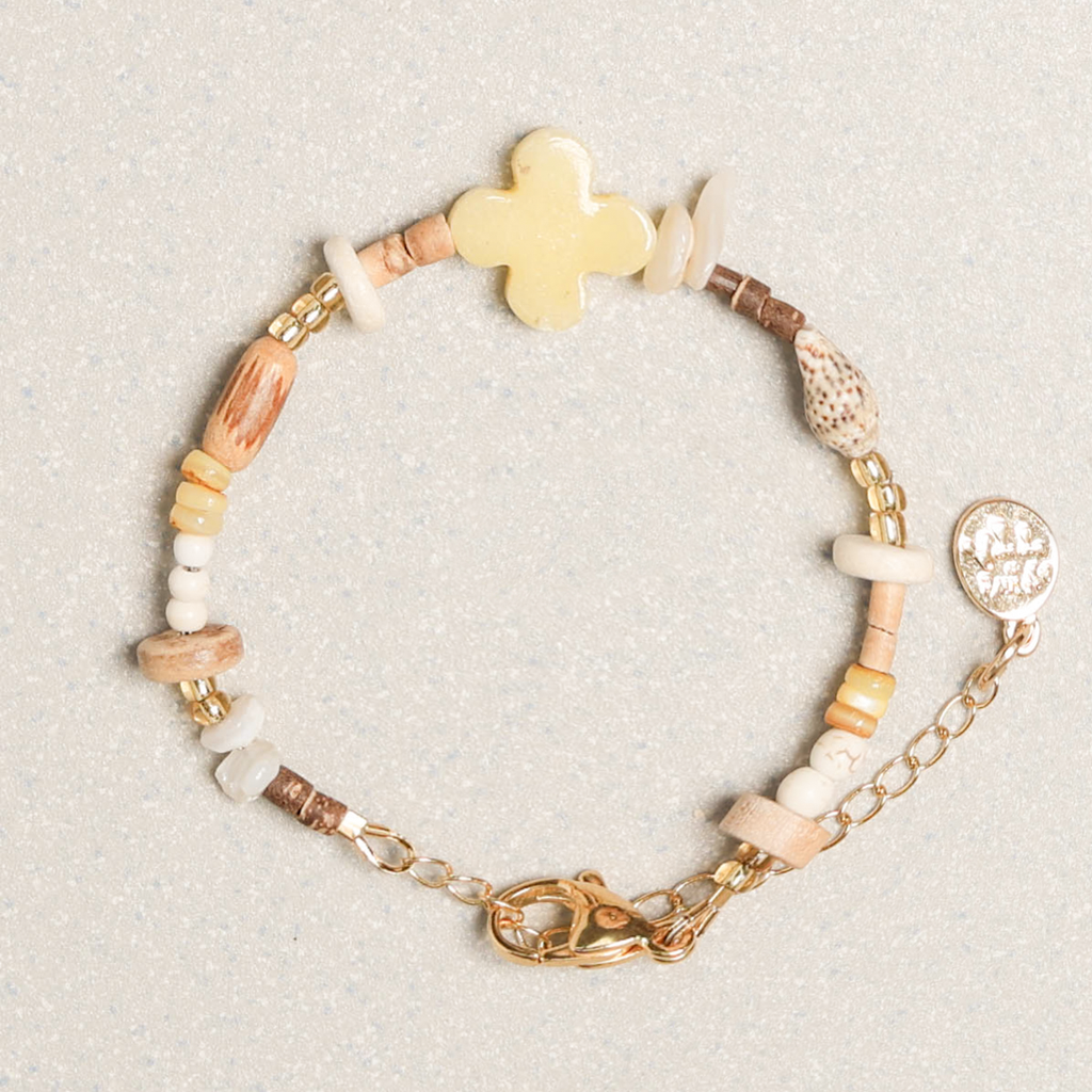 Towtow Archive - Full Clover Bracelet (White) product image 3 | TRAB K-Fashion Australia